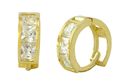 14k Yellow Gold Tiny Huggie Hoop Earrings Snap Clo