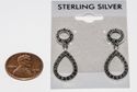 Marcasite Earrings 925 Sterling Silver Post Teardr