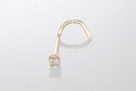 20g 14k Yellow Gold 2.25pt Genuine Diamond Nose St