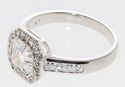 Princess Cut Cubic Zirconia Ring .925 Sterling Sil