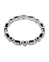 Cubic Zirconia Eternity Ring Sterling Silver 3mm B