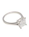 Ladies Engagement Ring CZ 8mm Square Princess Cut 