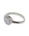 Halo CZ .925 Sterling Silver Pave Engagement Weddi