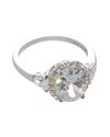 .925 Sterling Silver Oval Solitaire Cubic Zirconia