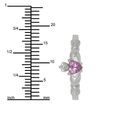 Sterling Silver Pink Cubic Zirconia Claddagh CZ Ba