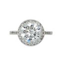 Sterling Silver Cocktail Ring Solitaire Clear CZ 1