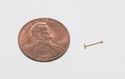 20g 14k Yellow Gold 2mm Flat Ball Nose Stud Nose P