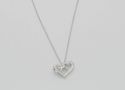 Sterling Silver Triple Heart AAA CZ Cubic Zirconia