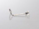 14k White Gold 2.25pt Genuine Diamond Nose Stud 20