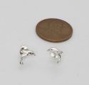 Sterling Silver Dolphin Earrings 9mm Petite Studs