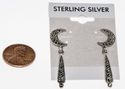 Moon Earrings for Women .925 Sterling Silver Marca