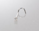 14k White Gold 2.25pt Genuine Diamond Nose Stud 20