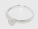 Sterling Silver .15ct Genuine Diamond Micro Pave R