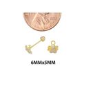 14k Gold Angel Earrings with Screwbacks