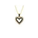 Diamond Heart Necklace Gold Plated (.03 cttw, I-J,