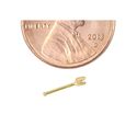 14k Yellow Gold .01 CT Genuine Diamond Nose Stud 2