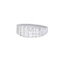 Sterling Silver Ring Clear CZ Cubic Zirconia Water