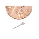 14k White Gold .01ct Genuine Diamond Nose Stud 20g