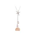 Pink Freshwater Pearl Starfish Necklace .925 Sterl