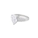 Cubic Zirconia Ring Sterling Silver 6mm 3.5ct AAA 