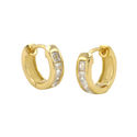 Sterling Silver Hoops 10k Gold Plated Huggie Earri