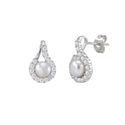 White Freshwater Pearl Sterling 925 Silver Earring