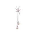 Pink Freshwater Pearl Starfish Necklace .925 Sterl