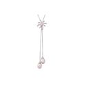 Pink Freshwater Pearl Flower Necklace .925 Sterlin