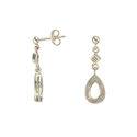 Diamond Teardrop Dangle Earrings (.04 cttw, I-J, I