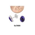 Purple Howlite Stud Earrings Sterling Silver Gemst