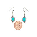 Larimar Gemstone Dangle Earrings Sterling Silver 3