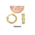 Sterling Silver Hoops 10k Gold Plated Huggie Earri