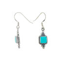 Larimar Gemstone Dangle Earrings Sterling Silver 3