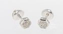 Diamond Stud Earrings (.10 cttw, I-J, I2) Hexagon 