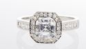 Princess Cut Cubic Zirconia Ring .925 Sterling Sil