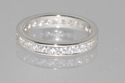 Sterling Silver Wedding Band Eternity Ring Cubic Z