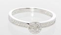 Sterling Silver .15ct Genuine Diamond Micro Pave R