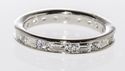 Sterling Silver Band CZ Ring 4mm Cubic Zirconia AA