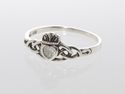 Sterling Silver Claddagh Ring Irish Celtic Cubic Z