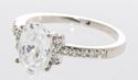 Sterling Silver Solitaire Ring CZ Cubic Zirconia O