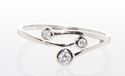 Sterling Silver 3 Circles CZ Cubic Zirconia Ring S