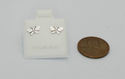 Sterling Silver Butterfly Stud Earrings Petite -Mi