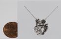 925 Sterling Silver Diamond Koala Bear Pendant Nec