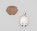 Locket Pendant Flower Picture Holder .925 Sterling