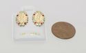 Saint Virgin of Guadalupe CZ Studs Screw Back Earr