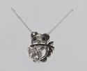 925 Sterling Silver Diamond Koala Bear Pendant Nec