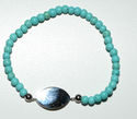 Evil Eye Bracelet Turquoise Beads Mother of Pearl 