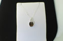 .925 Sterling Silver Smoky Topaz & White Topaz Gem