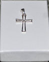 .925 Sterling Silver Cross Pendant 28mm Open Desig