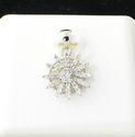 Starburst with CZ Cubic Zirconia Pendant .925 Ster